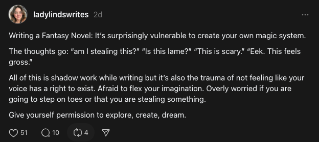 Writing a Fantasy Novel: It’s surprisingly vulnerable to create your own magic system.